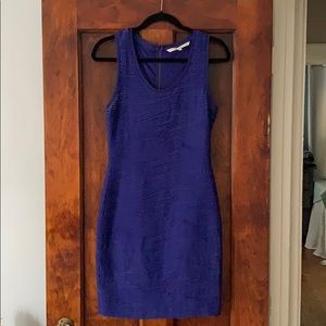 Cobalt blue fitted cocktail dress